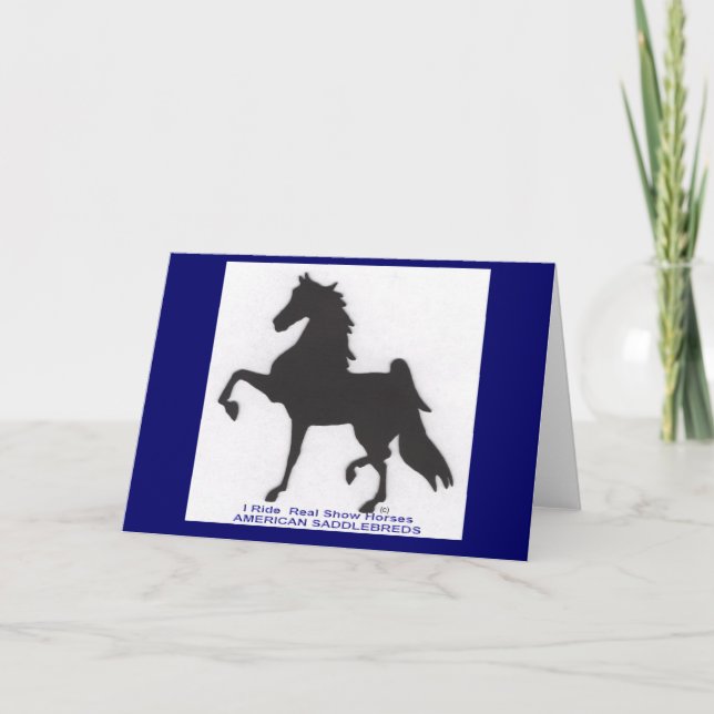 Carte de voeux de Saddlebred (Devant)