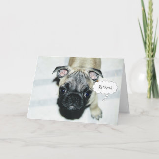 Carte de voeux de Saint-Valentin de chiot de
