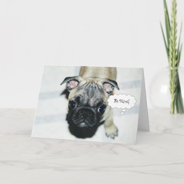 Carte de voeux de Saint-Valentin de chiot de (Devant)