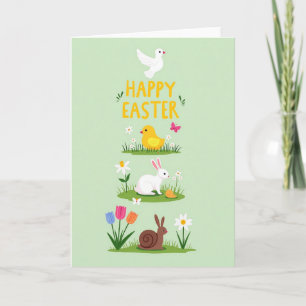 Carte de vœux de saison de printemps