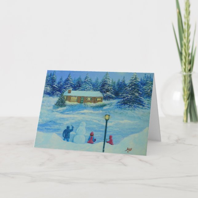 Carte de voeux "de saison des vacances" (Devant)