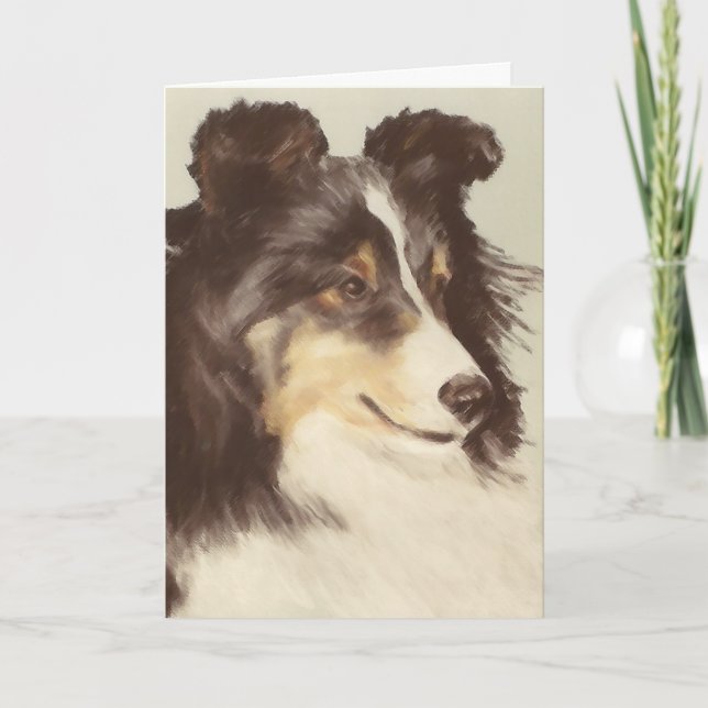 Carte de voeux de Sheltie (Devant)
