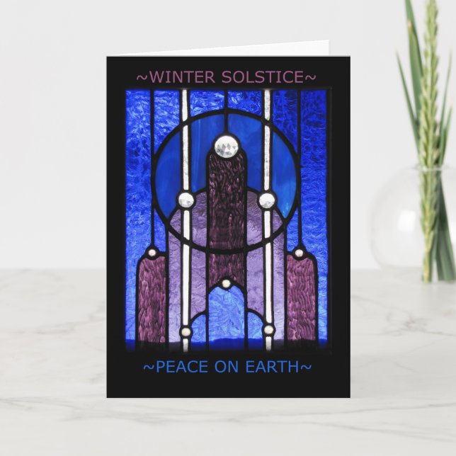 Carte de voeux de solstice d'hiver (Devant)