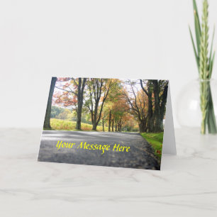 Carte de voeux de splendeur d'automne