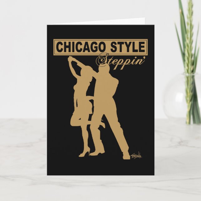 Carte de voeux de style Chicago (Devant)