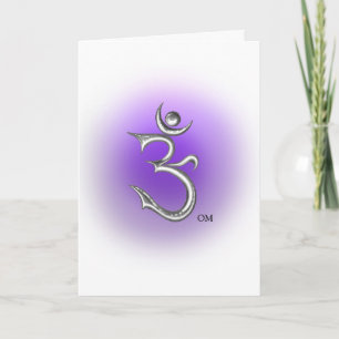 Carte de voeux de symbole d'ohm