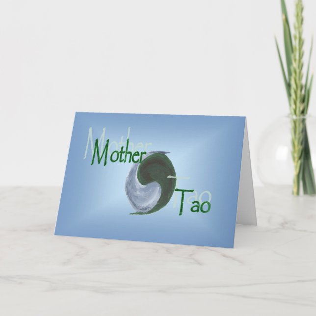 Carte de voeux de Tao Yin Yang de mère (Devant)