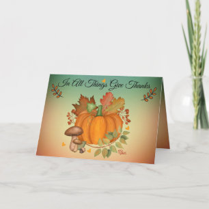 Carte de vœux de Thanksgiving
