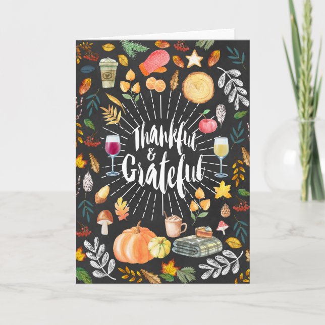 Carte de vœux de Thanksgiving (Devant)