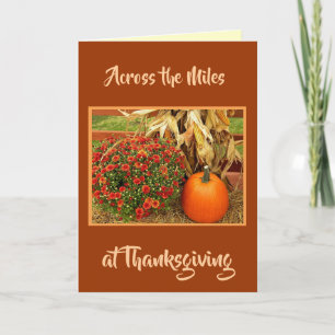 Carte de vœux de Thanksgiving Across The Miles