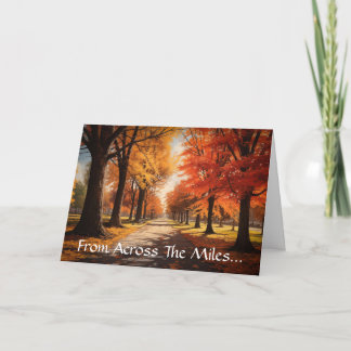 Carte de vœux de Thanksgiving Across The Miles