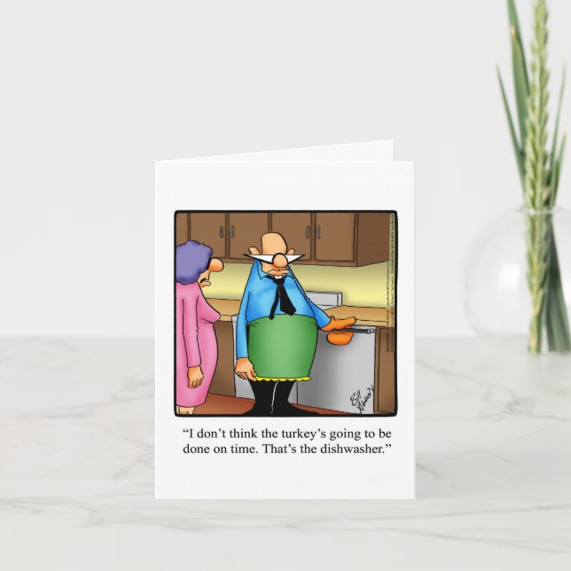 Carte de voeux de Thanksgiving amusante "Spectickl (Devant)