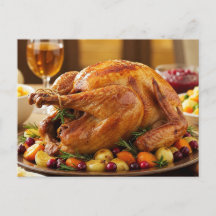 Carte de vœux de Thanksgiving Cozy Dîner de fête