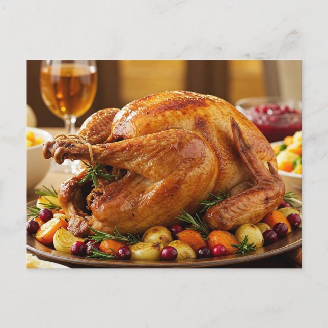 Carte de vœux de Thanksgiving Cozy Dîner de fête (Devant)