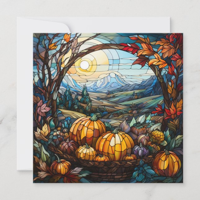 Carte de vœux de Thanksgiving joyeuse (Devant)