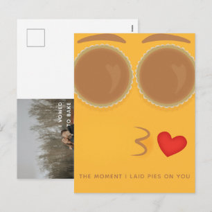 Carte de vœux de Thanksgiving Pie Eyed Kisses