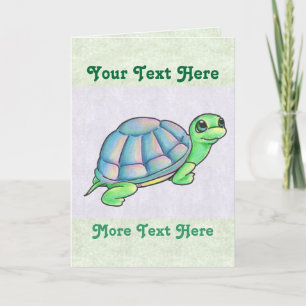 Carte de voeux de tortue