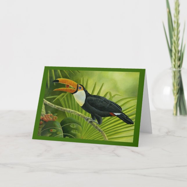 Carte de voeux de toucan (Devant)