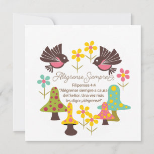 Carte de voeux de toujours plaisir en espagnol