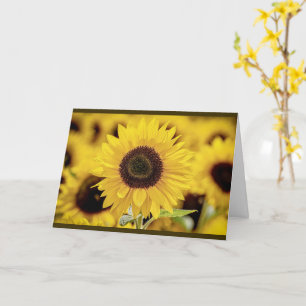 Carte de voeux de tournesol