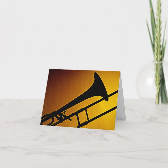 Carte de voeux de trombone (Devant)