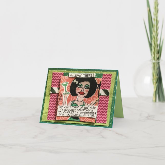 Carte de voeux de vacances - c'est le seul moment  (Devant)