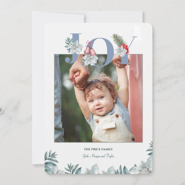 Carte de vœux de vacances de Joy Photo (Devant)