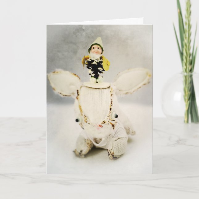 Carte de voeux de vacances de Noël avec Aldo et (Devant)