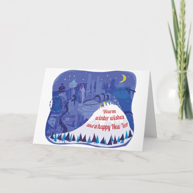 Carte de vœux de vacances de Seattle (Devant)