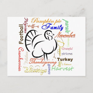 carte de voeux de vacances de Thanksgiving