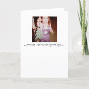 Carte de voeux de vacances d'esprit de Noël