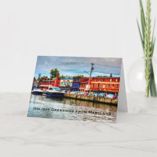 Carte de voeux de vacances du Maryland