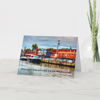Carte de voeux de vacances du Maryland
