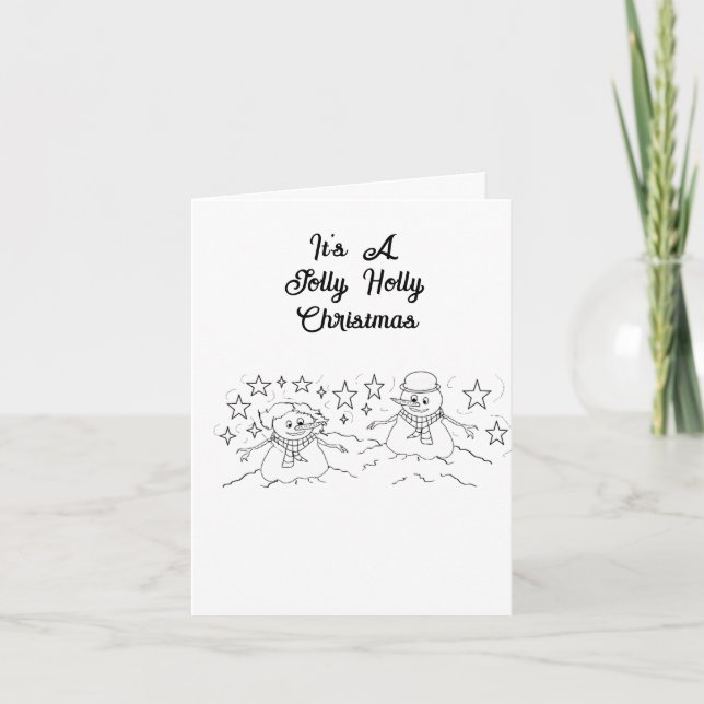 Carte de voeux de vacances : M. & Mme. Frosté (Devant)