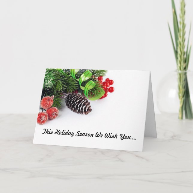 Carte de vœux de vacances méchante (Devant)