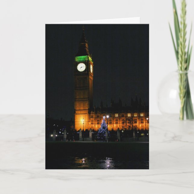 Carte de voeux de vacances : Noël de Big Ben (Devant)