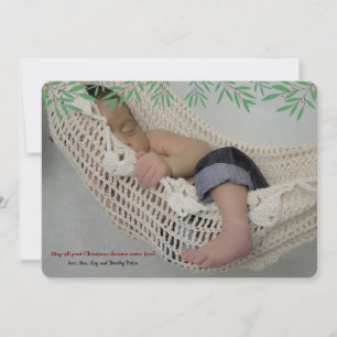 Carte de vœux de vacances Petites Feuilles