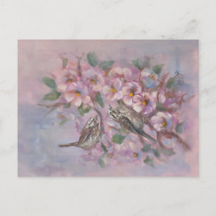 Carte de vœux de vacances pour pinson chanteur