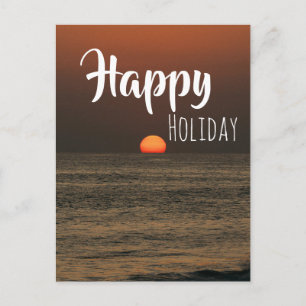 Carte de vœux de vacances - texte personnalisé