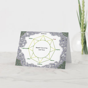 Carte de voeux de vacances Yule