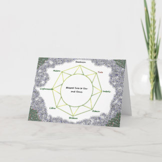 Carte de voeux de vacances Yule