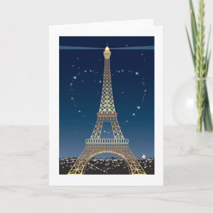 Carte de voeux de Valentine de Tour Eiffel