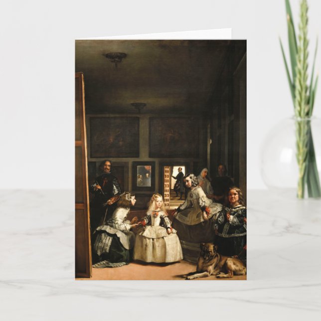 Carte de voeux de Vélazquez Las Meninas (Devant)