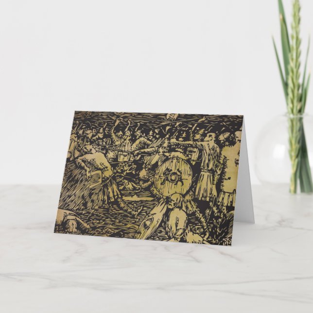 Carte de voeux de Viking Heimskringla Visund (Devant)