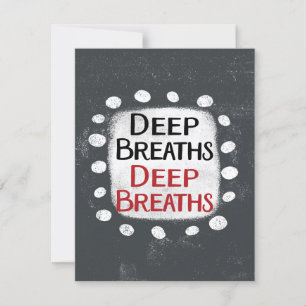 Carte de voeux Deep Breaths