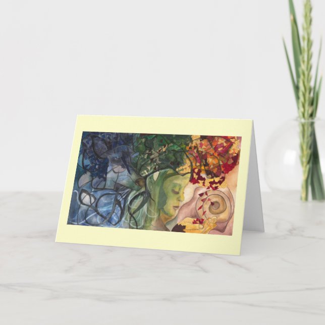 Carte de voeux : "Deer Woman" (Devant)