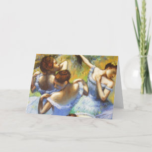 Carte de voeux Degas Blue Dancers