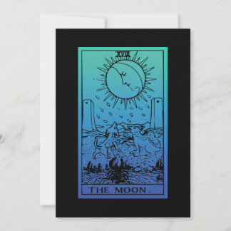 Carte de voeux Dégradé de la carte Moon Tarot