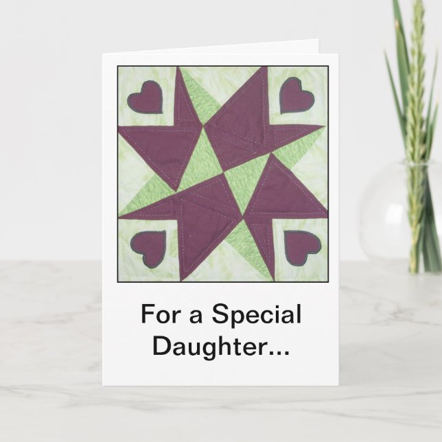 Carte de voeux d'encouragement de bloc d'édredon (Devant)