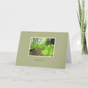 Carte de vœux d'encouragement "Le printemps est là